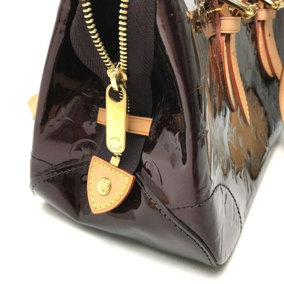 Authentic LOUIS VUITTON Monogram Vernis Tote Rosewood Avenue Shoulder Bag - Picture 6 of 9